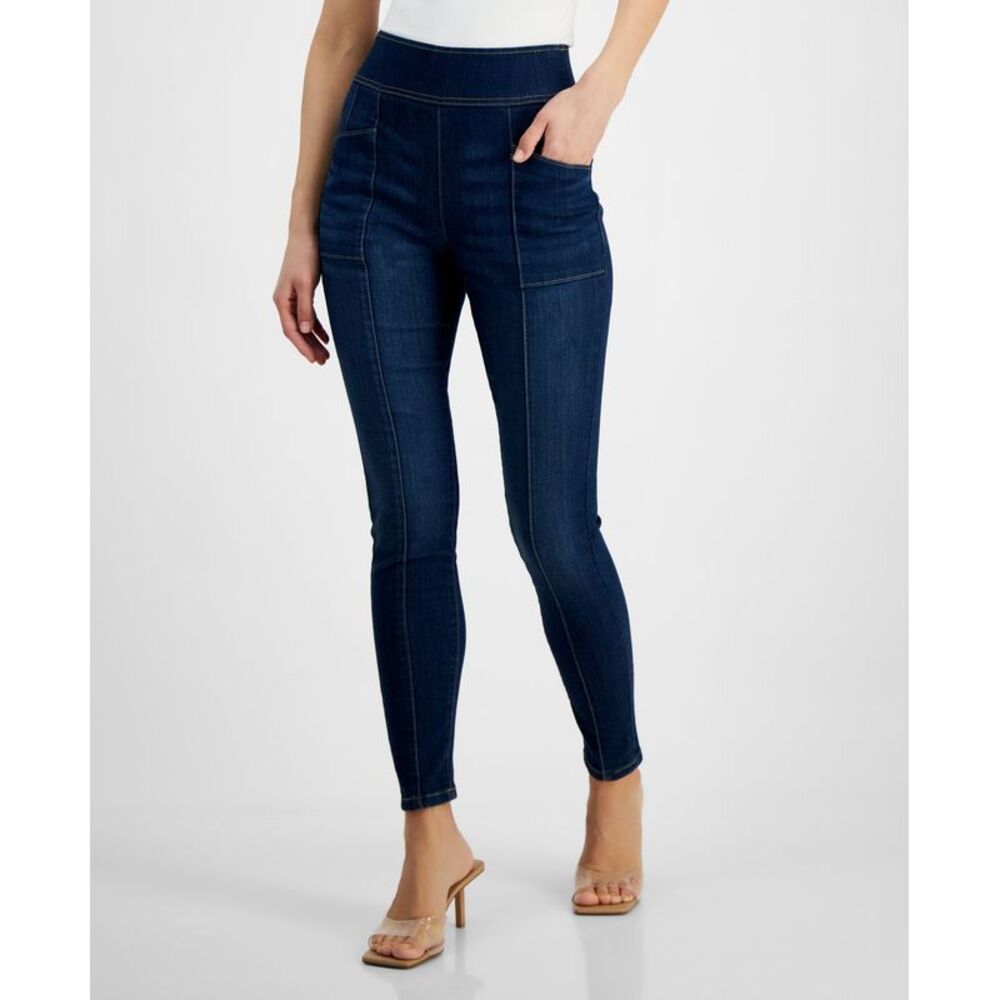 INC International Concepts Women's High-Rise Pull-On Skinny Jeans